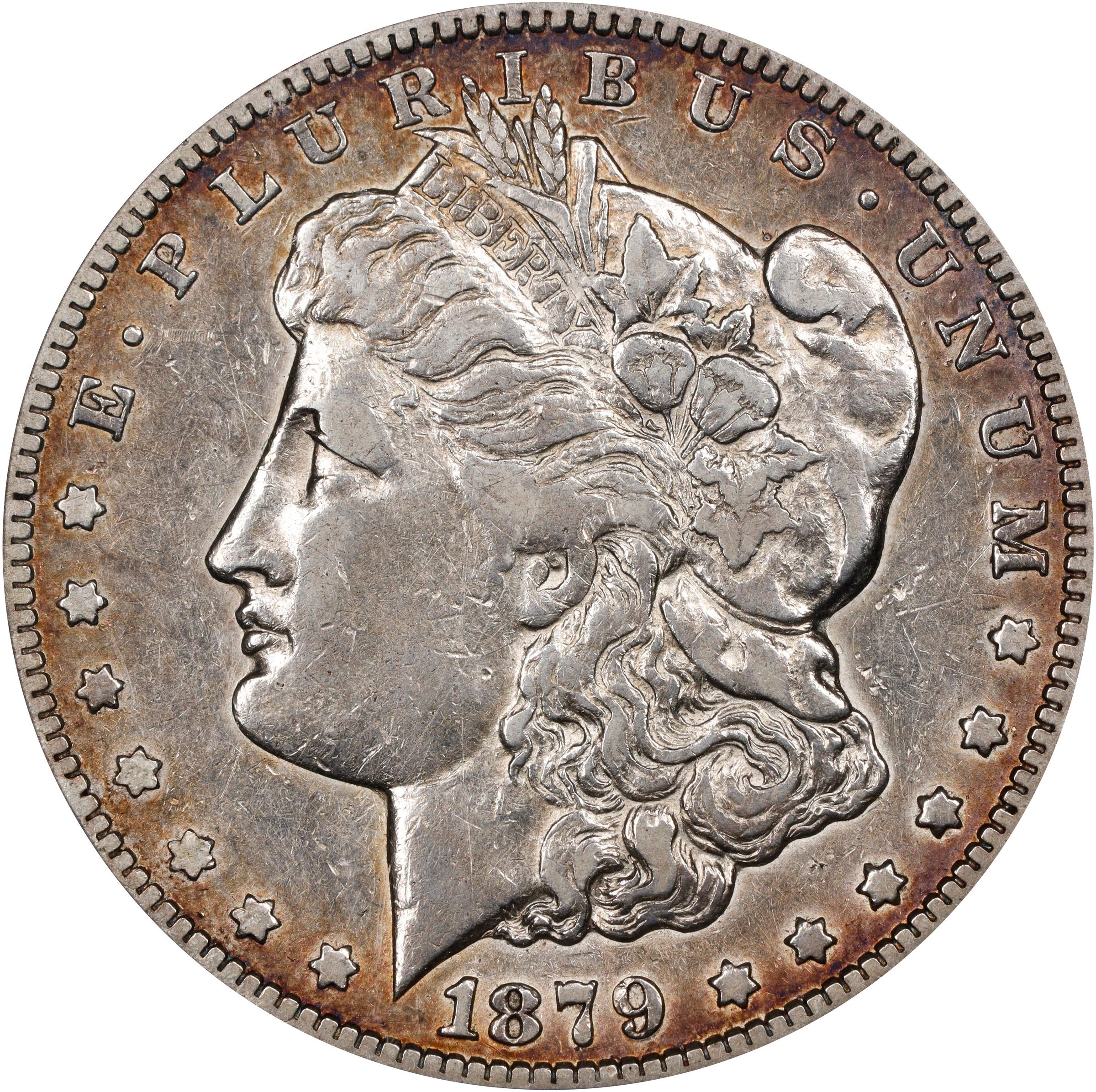 1879-CC Morgan Silver Dollar. VAM-1. EF-45 (ICG).