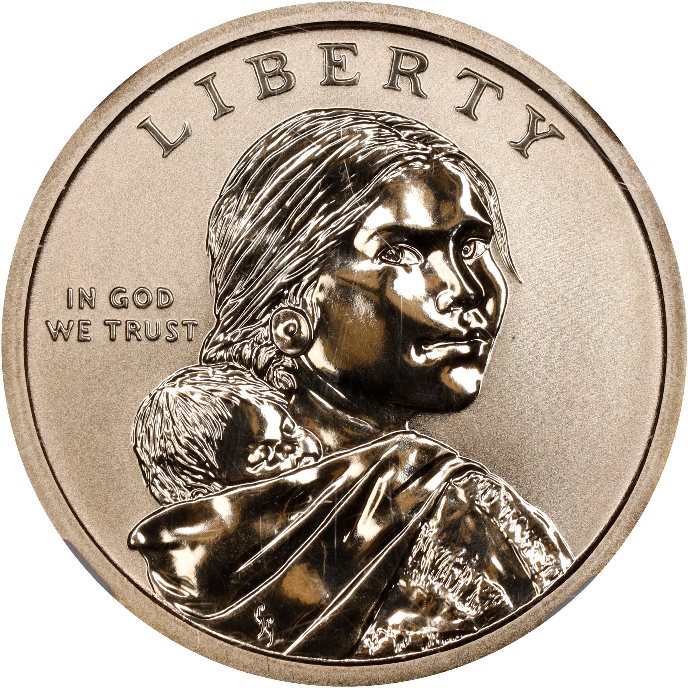 image for: 2018-S Native American Dollar. Jim Thorpe. First Day of Issue. Reverse Proof-70 (NGC).