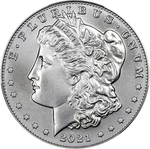 image for: 2021-D Silver Dollar Anniversary Coin. Morgan. First Strike. MS-70 (PCGS).