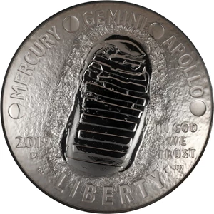 image for: 2019-P Apollo 11 50th Anniversary Silver Dollar. Early Releases. Proof-70 Ultra Cameo (NGC).