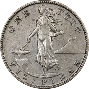 image for: 1909-S One Peso. EF Details--Cleaned (NGC).