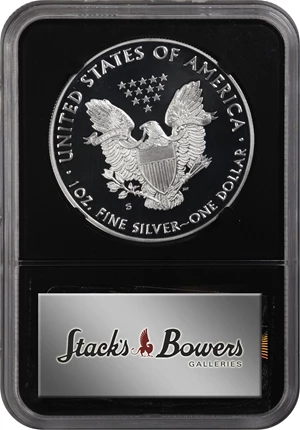 image for: 2020-S Silver Eagle. First Day of Issue. Proof-70 Ultra Cameo (NGC). 12th Chief Engraver John M. Mercanti Signature.