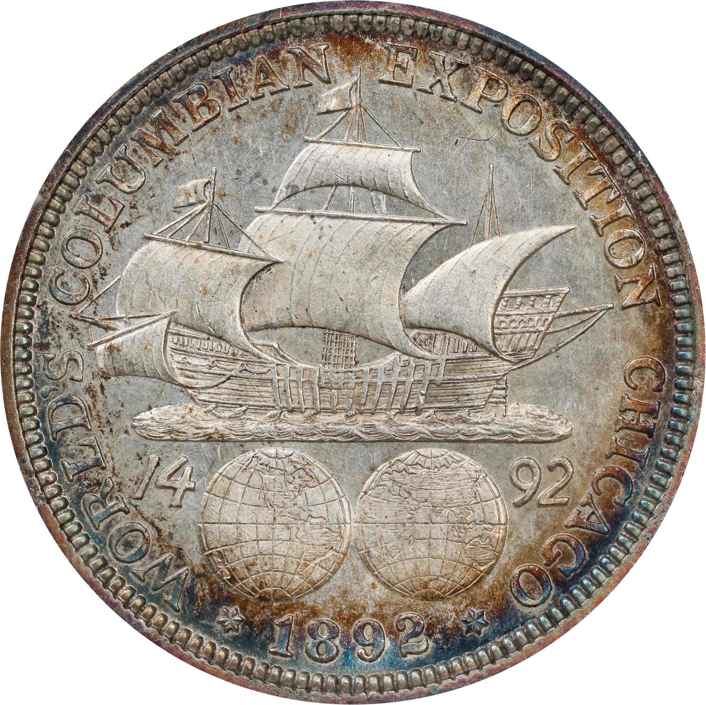 image for: 1892 Columbian Exposition. MS-61 PL (NGC). OH Generation 5.0.