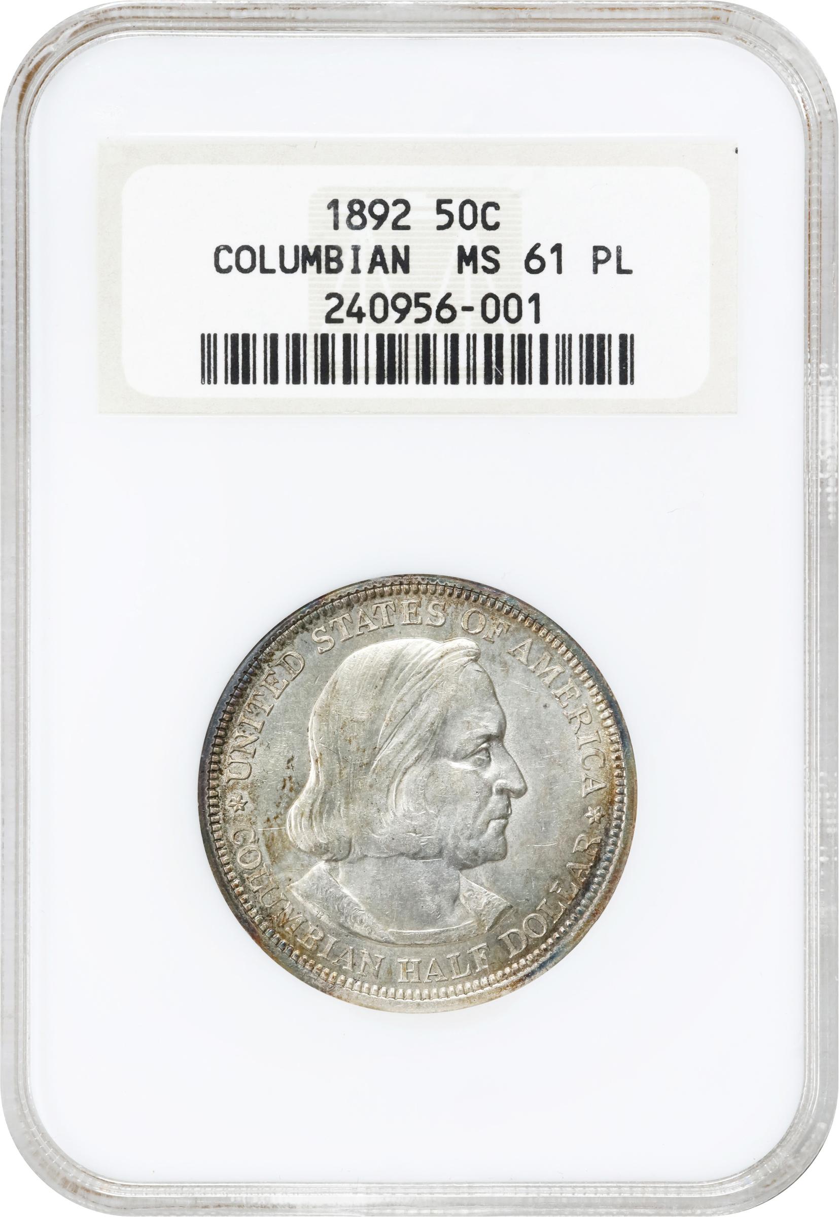 image for: 1892 Columbian Exposition. MS-61 PL (NGC). OH Generation 5.0.