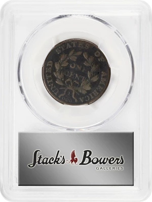 image for: 1802 Draped Bust Cent. S-228, B-4. Rarity-2. Fraction 1/000. Fine-12 (PCGS).