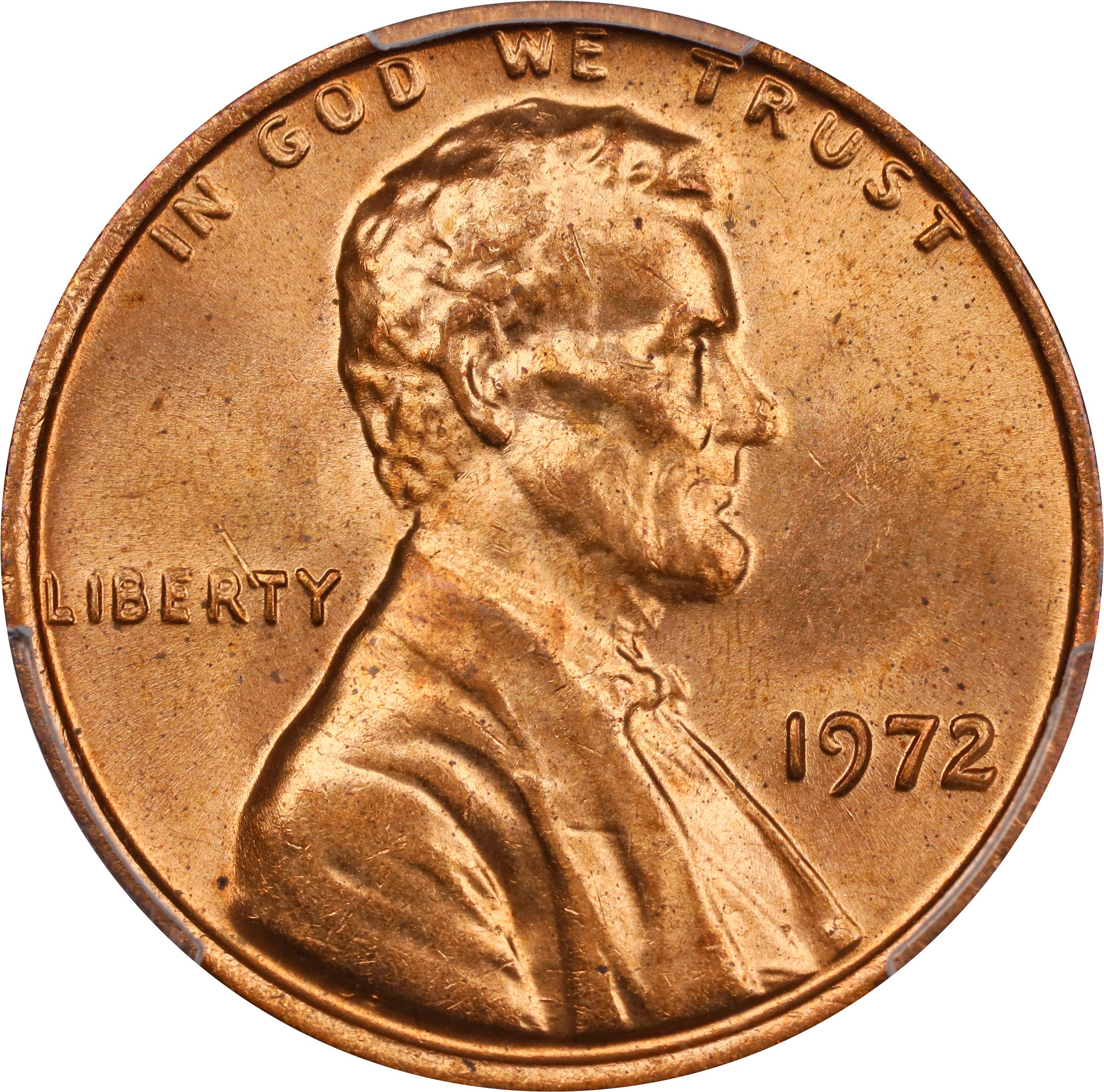 image for: 1972 Lincoln Cent. FS-102. Doubled Die Obverse. MS-63 RD (PCGS).