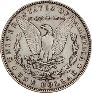 image for: 1888-O Morgan Silver Dollar. VAM-4. Top 100 Variety. Doubled Die Obverse, Hot Lips. EF-45 (PCGS).
