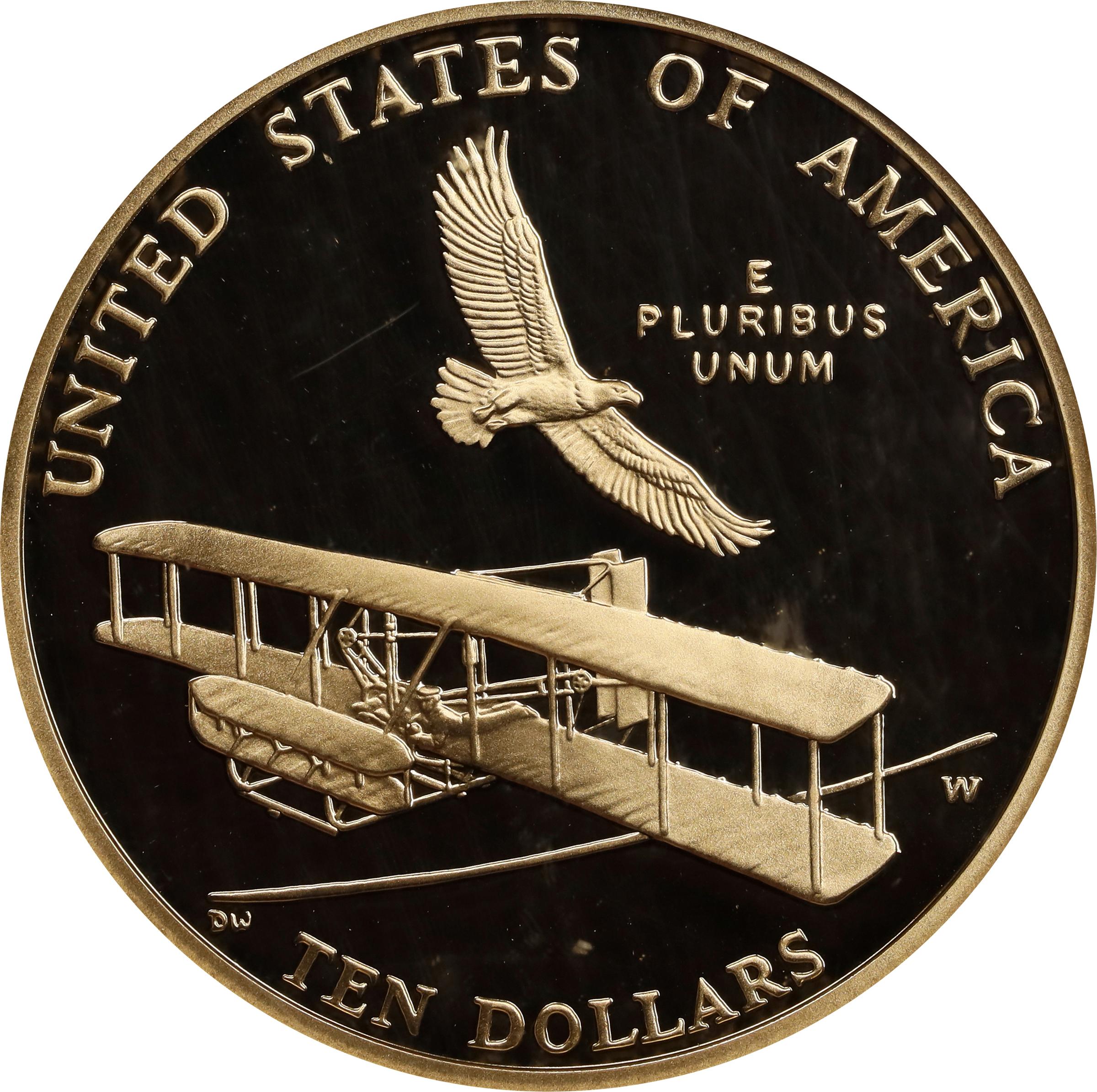 image for: 2003-W First Flight Centennial Gold $10. Proof-70 Ultra Cameo (NGC).