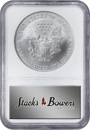 image for: 2008-W Silver Eagle. Reverse of 2007. MS-70 (NGC).