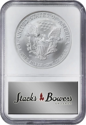 image for: 2008-W Silver Eagle. Reverse of 2007. MS-70 (NGC).
