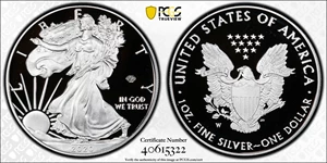 image for: 2020-W Silver Eagle. 75th Anniversary of the End of World War II V75 Privy Mark. First Strike. Proof-70 Deep Cameo (PCGS).
