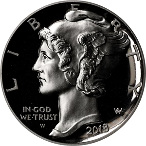 image for: 2018-W Palladium Eagle. First Strike. Proof-70 Deep Cameo (PCGS). 38th Mint Director Edmund C. Moy Signature.