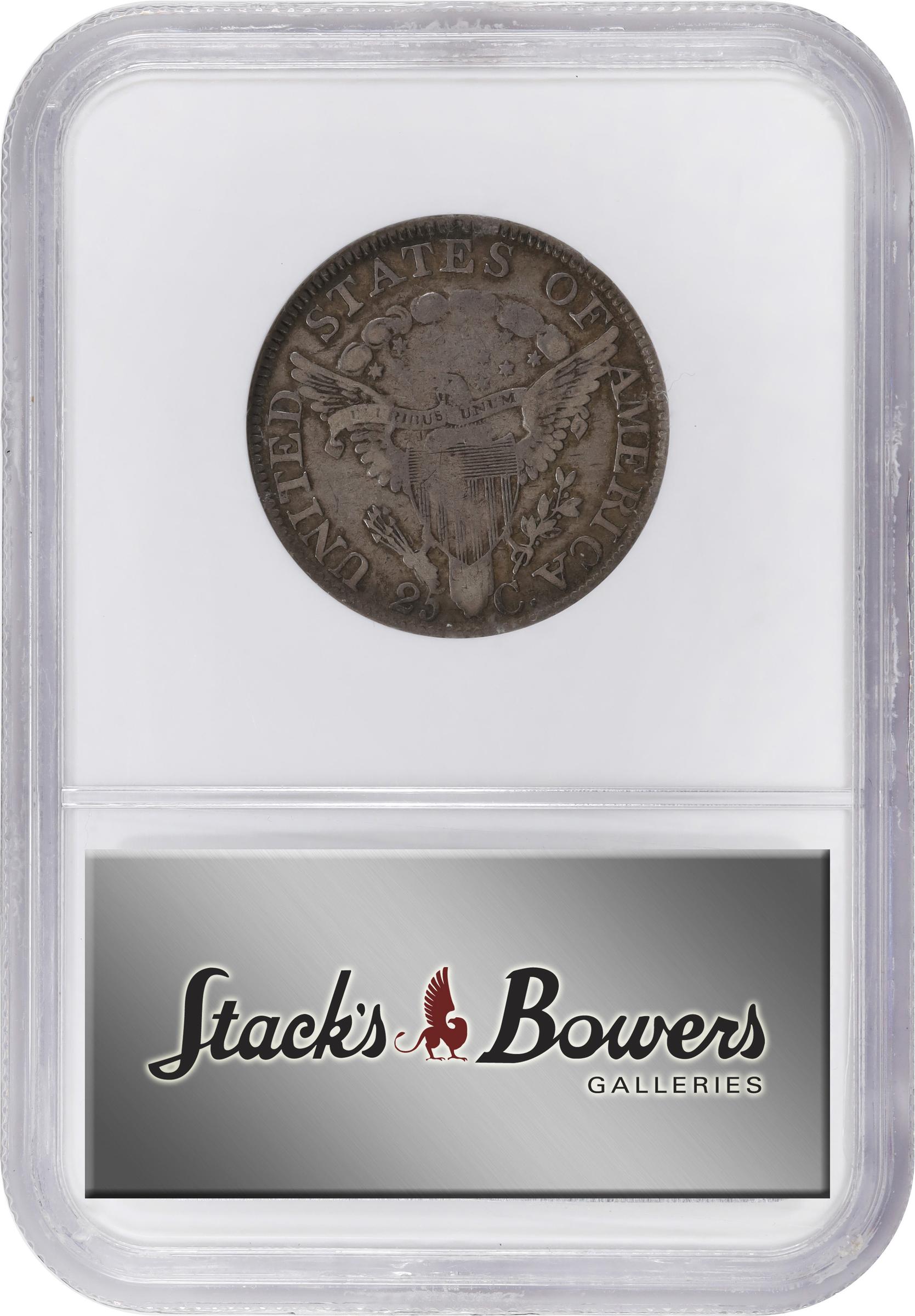 image for: 1805 Draped Bust Quarter. B-2. Rarity-2. Fine-12 (NGC). CAC.