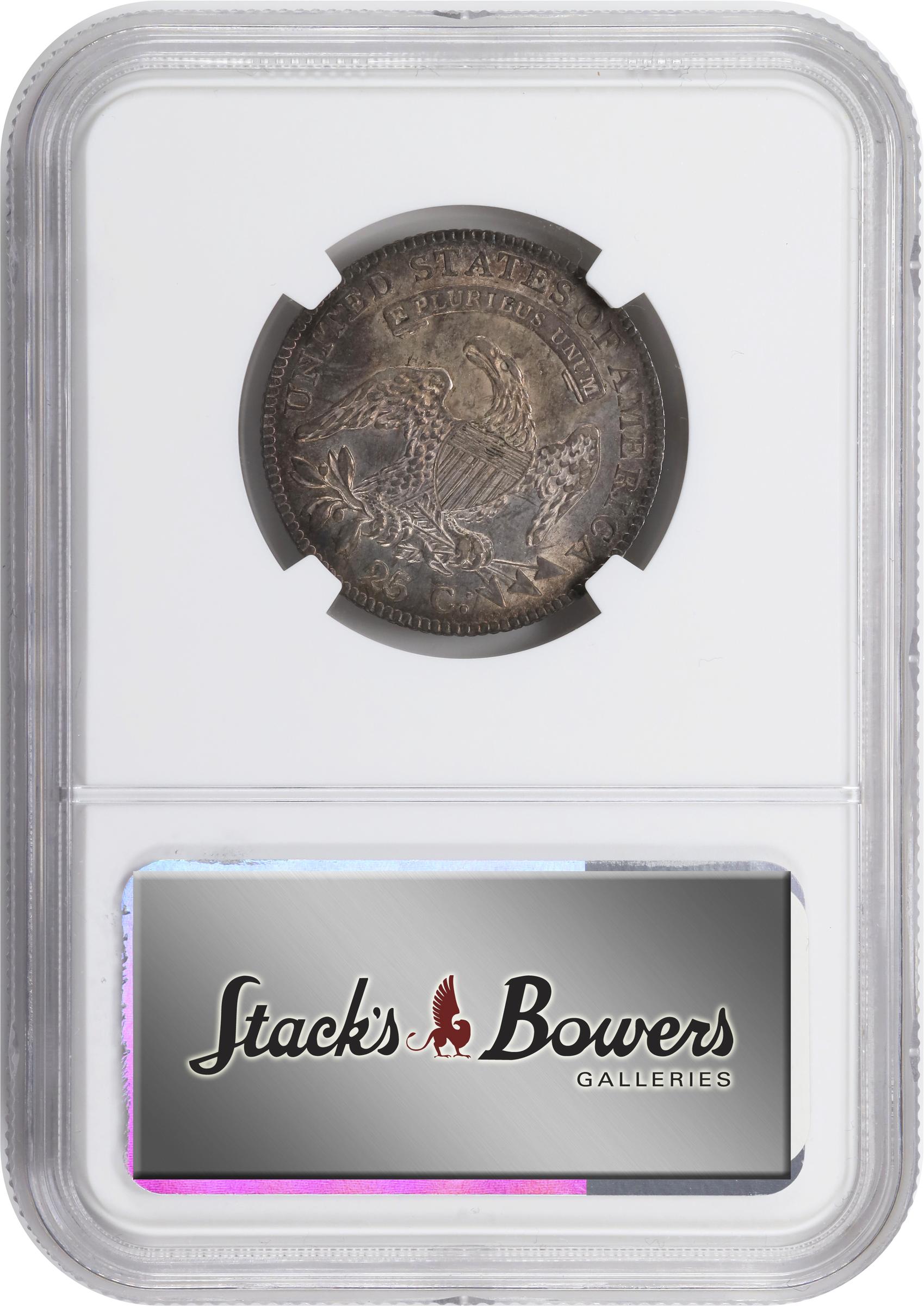 image for: 1819 Capped Bust Quarter. B-3. Rarity-1. Small 9. MS-63 (NGC).