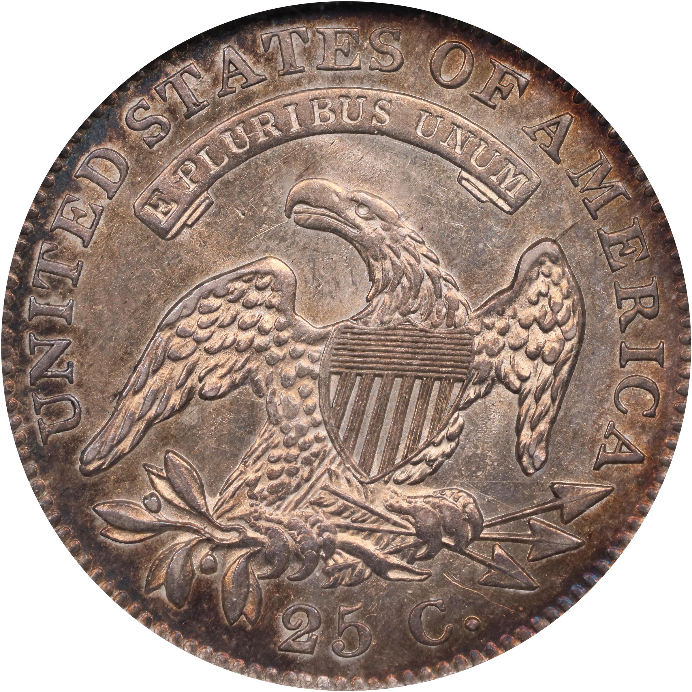 image for: 1821 Capped Bust Quarter. B-1. Rarity-4. MS-62 (NGC).