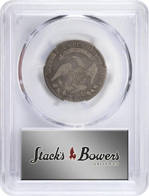 image for: 1825/4/2 Capped Bust Quarter. B-3. Rarity-3. VG-8 (PCGS).