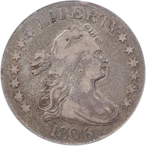 image for: 1806 Draped Bust Quarter. B-3. Rarity-1. VF-20 (PCGS).