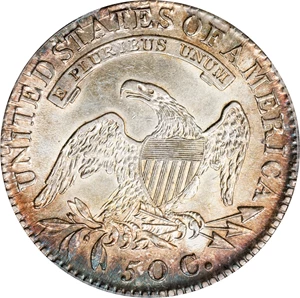 image for: 1818 Capped Bust Half Dollar. O-109a. Rarity-2. AU-58 (PCGS).