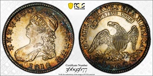 image for: 1818 Capped Bust Half Dollar. O-109a. Rarity-2. AU-58 (PCGS).