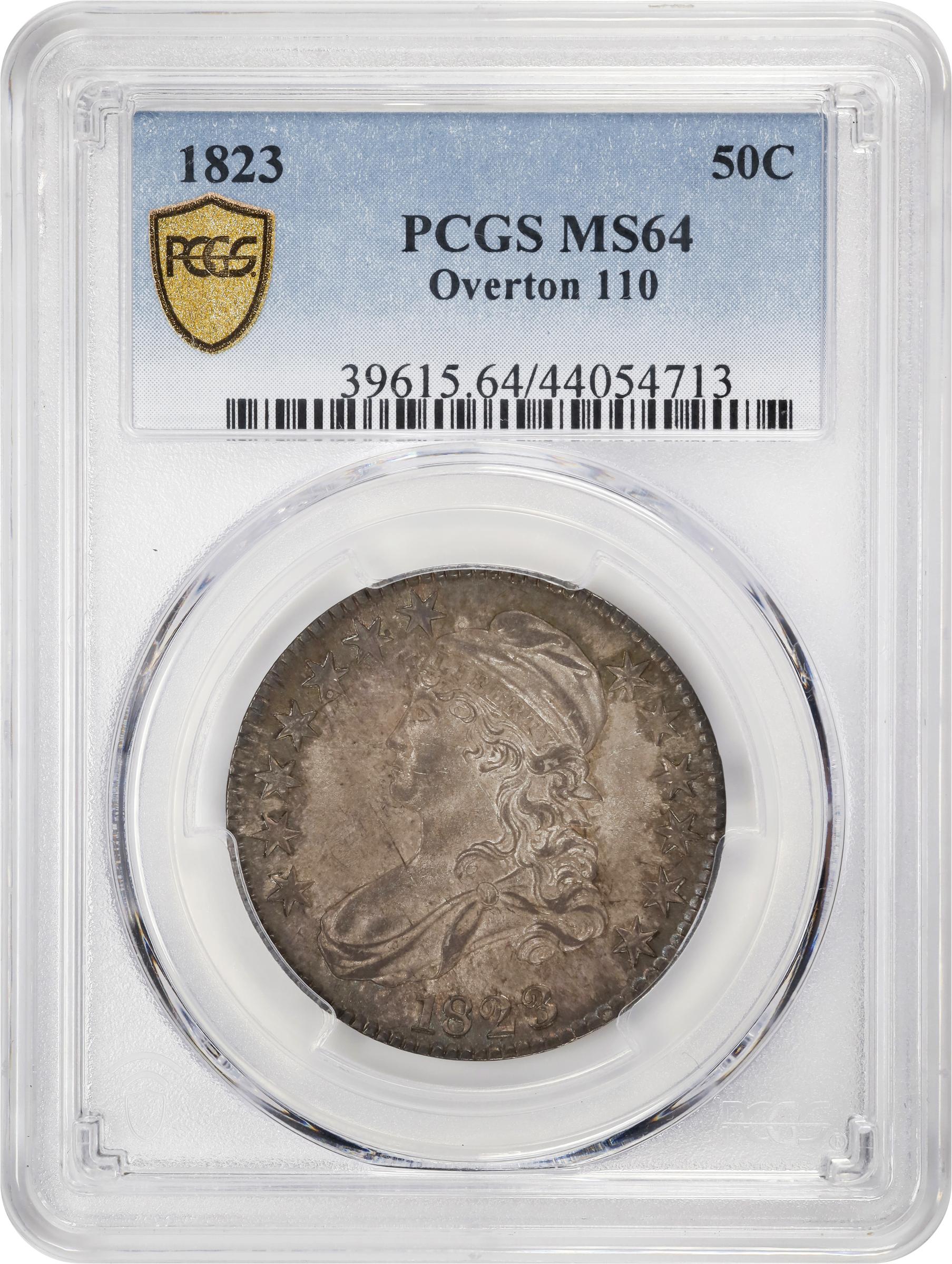 image for: 1823 Capped Bust Half Dollar. O-110. Rarity-1. MS-64 (PCGS).