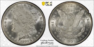 image for: 1880/79-CC GSA Morgan Silver Dollar. VAM-4. Top 100 Variety. Reverse of 1878. MS-66 (PCGS).