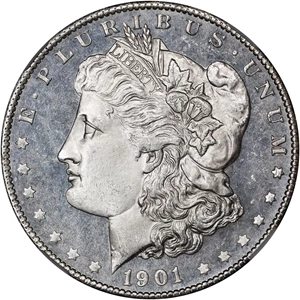 image for: 1901-S Morgan Silver Dollar. MS-65+ * DPL (NGC).