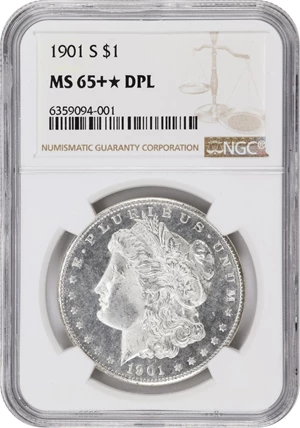 image for: 1901-S Morgan Silver Dollar. MS-65+ * DPL (NGC).