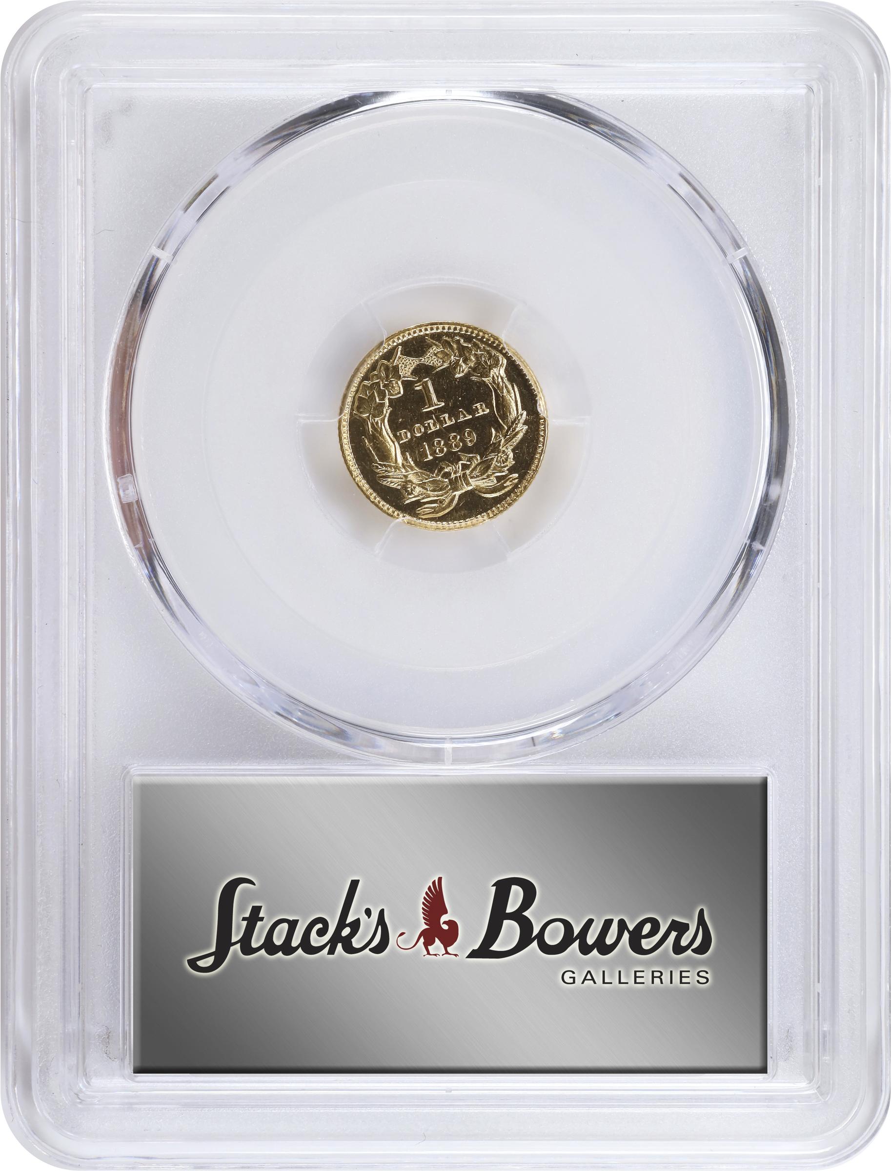 image for: 1889 Gold Dollar. MS-62 PL (PCGS).