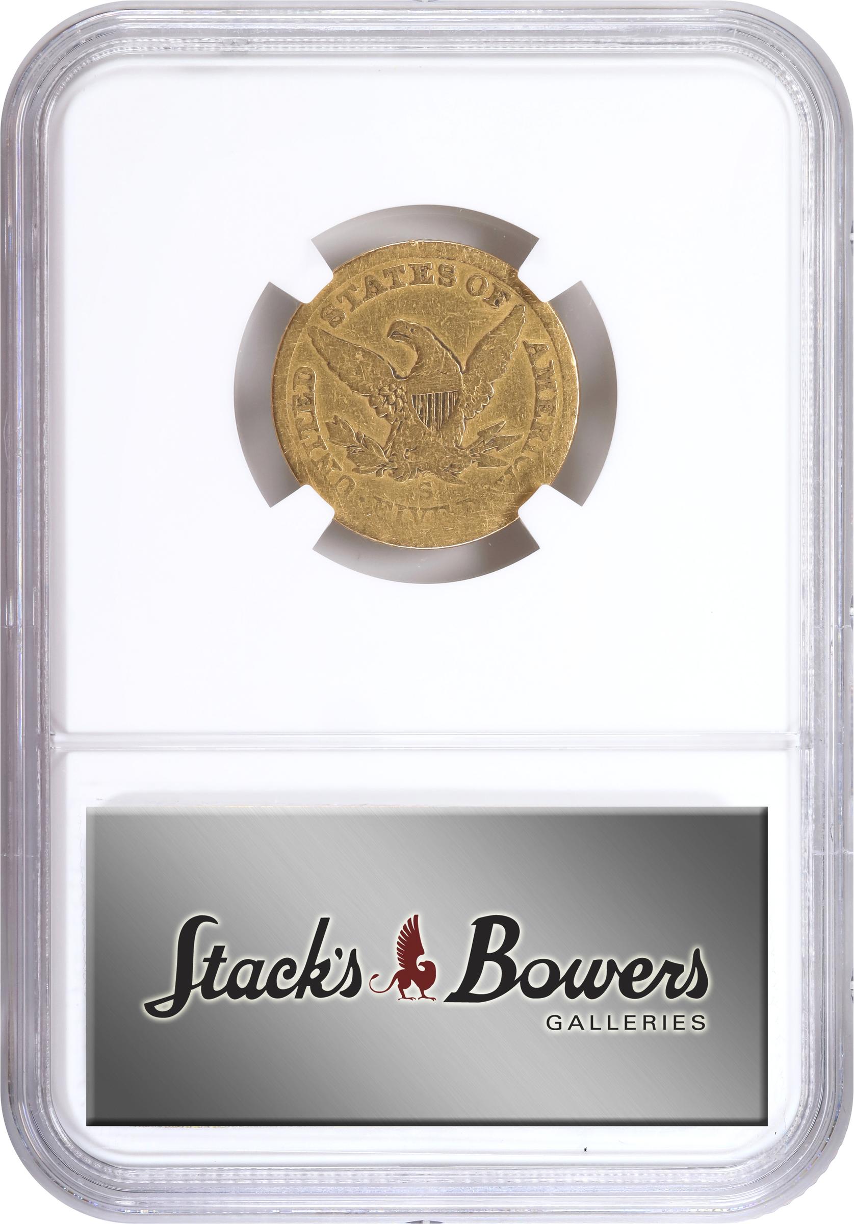 image for: 1865-S Liberty Head Half Eagle. Fine Details--Cleaned (NGC).