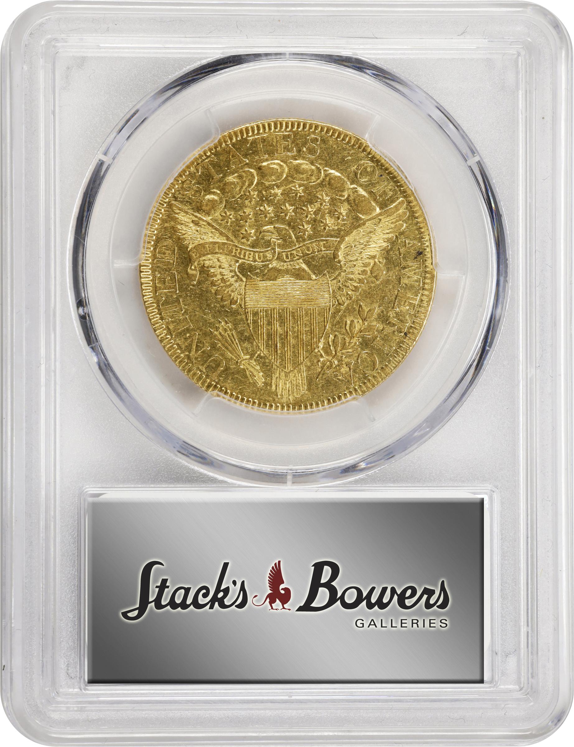 image for: 1797 Capped Bust Right Eagle. Heraldic Eagle. BD-3, Taraszka-11. Rarity-5. AU Details--Scratch (PCGS).
