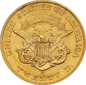 image for: 1855-O Liberty Head Double Eagle. Winter-1. AU-50 (PCGS).