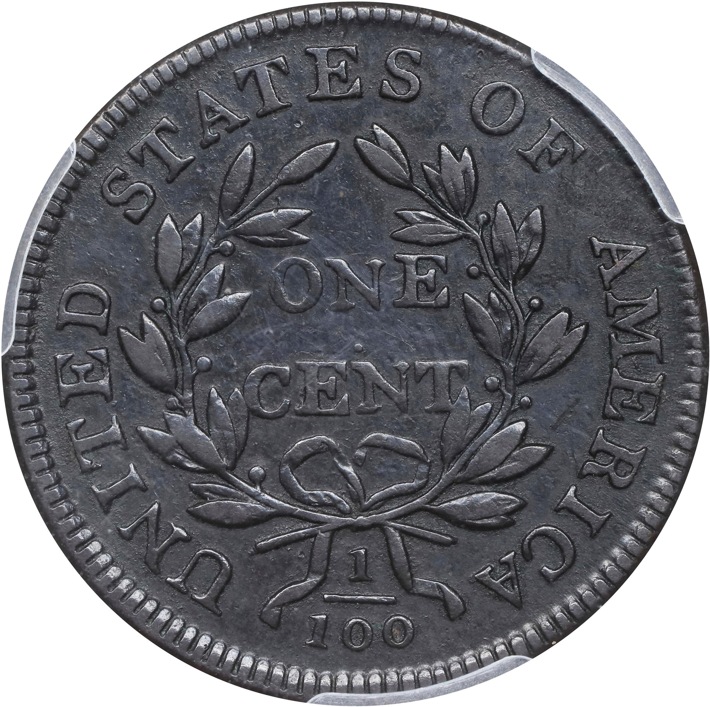 image for: 1807 Draped Bust Cent. S-271, B-1. Rarity-1. Comet Variety. EF Details--Corrosion Removed (PCGS).