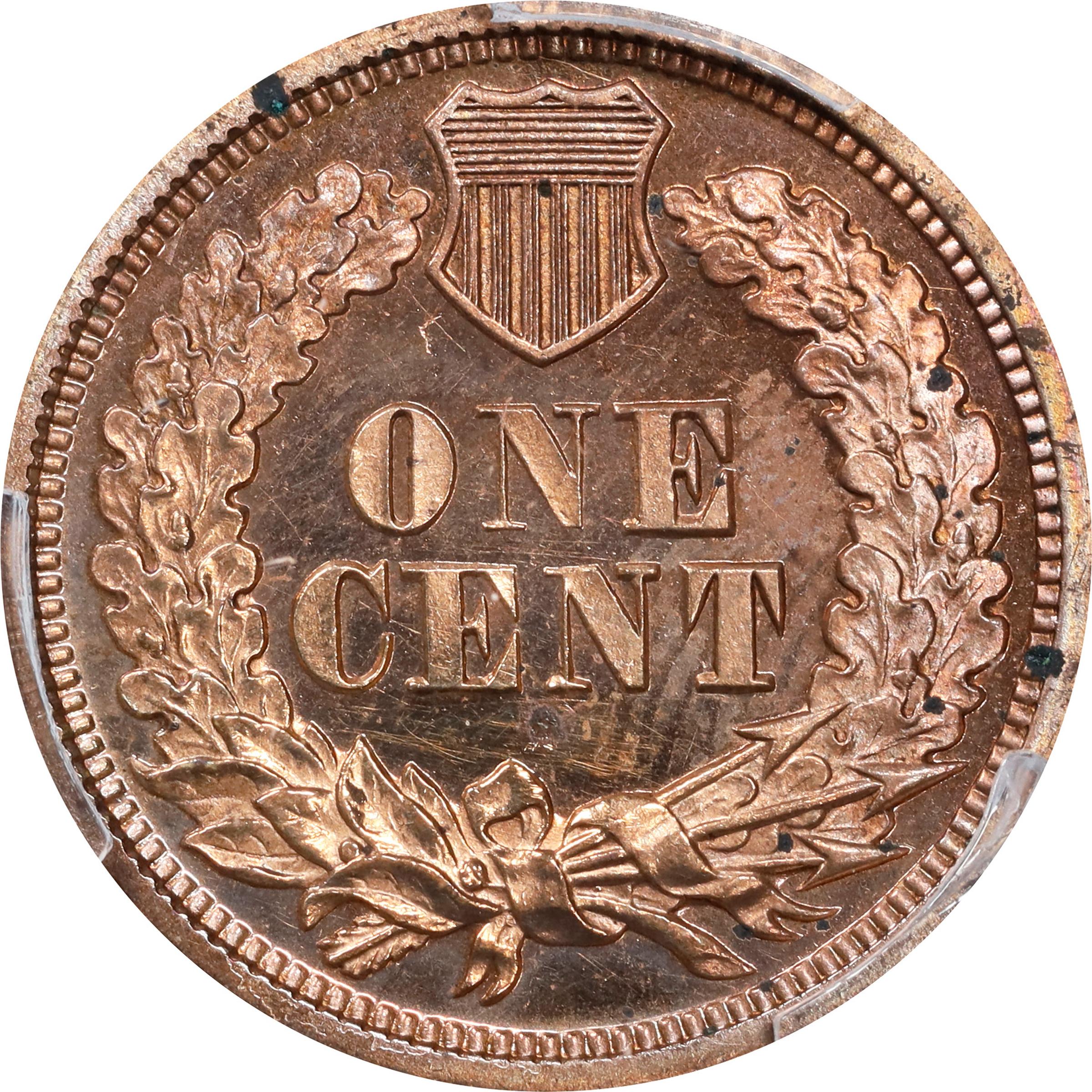 image for: 1868 Indian Cent. Proof. Unc Details--Tooled (PCGS).