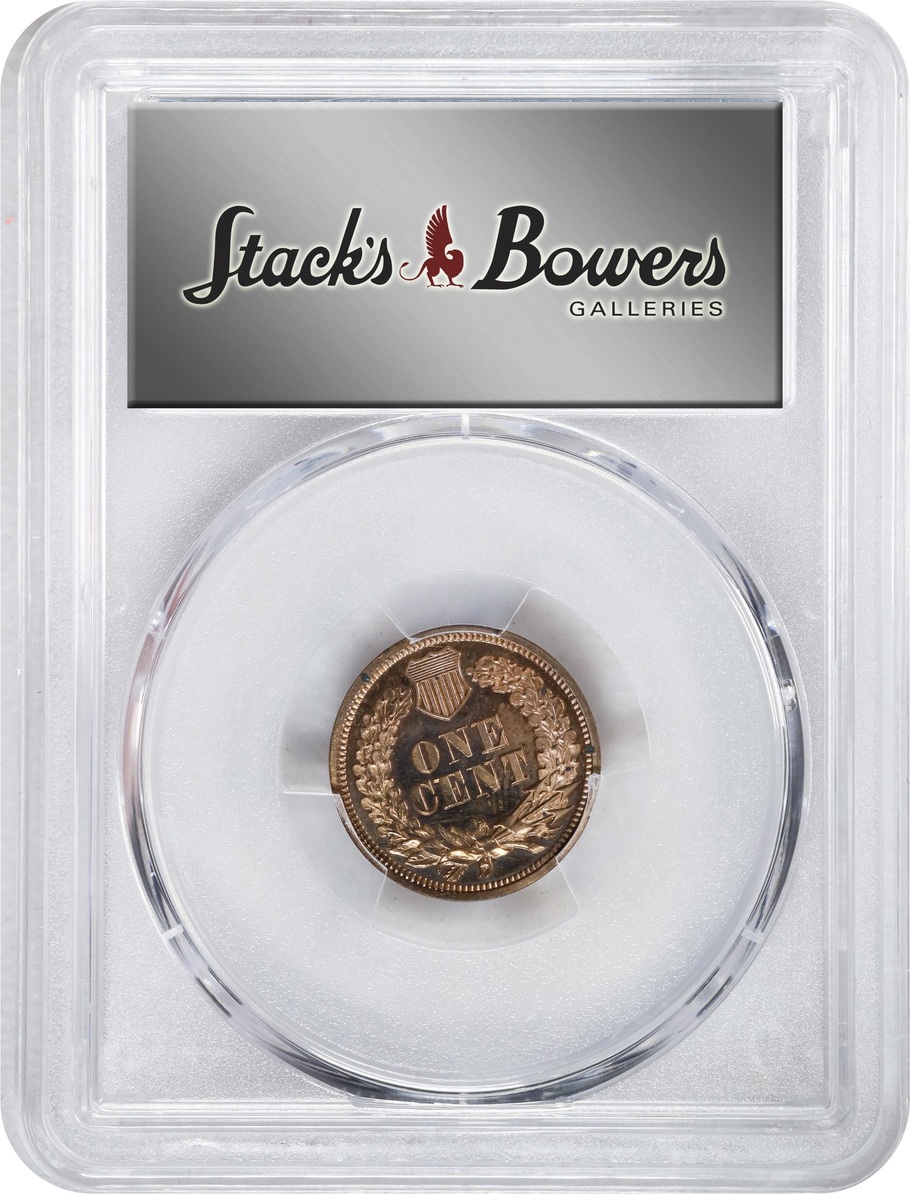 image for: 1868 Indian Cent. Proof. Unc Details--Tooled (PCGS).