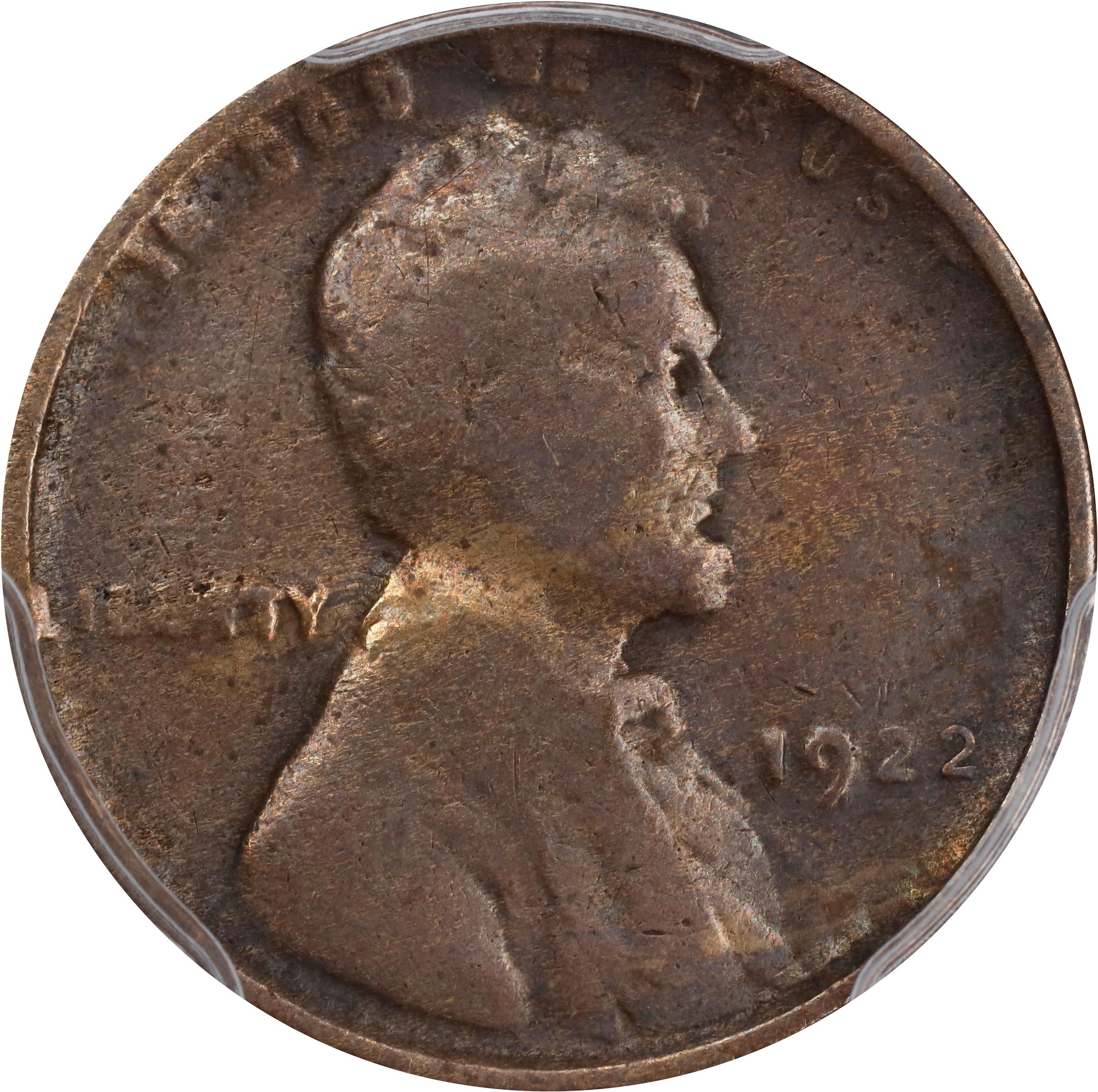1922 no D Lincoln Penny Wheat Reverse Strong Reverse Die