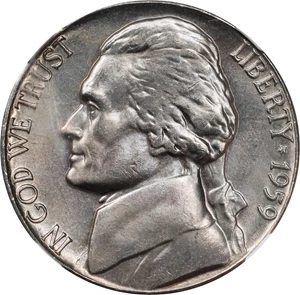 image for: 1959-D Jefferson Nickel. MS-67 (NGC).