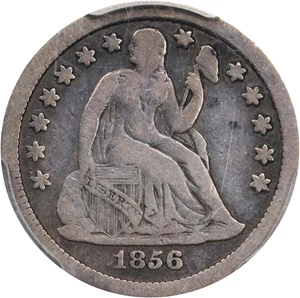 image for: 1856-S Liberty Seated Dime. Fine-15 (PCGS).