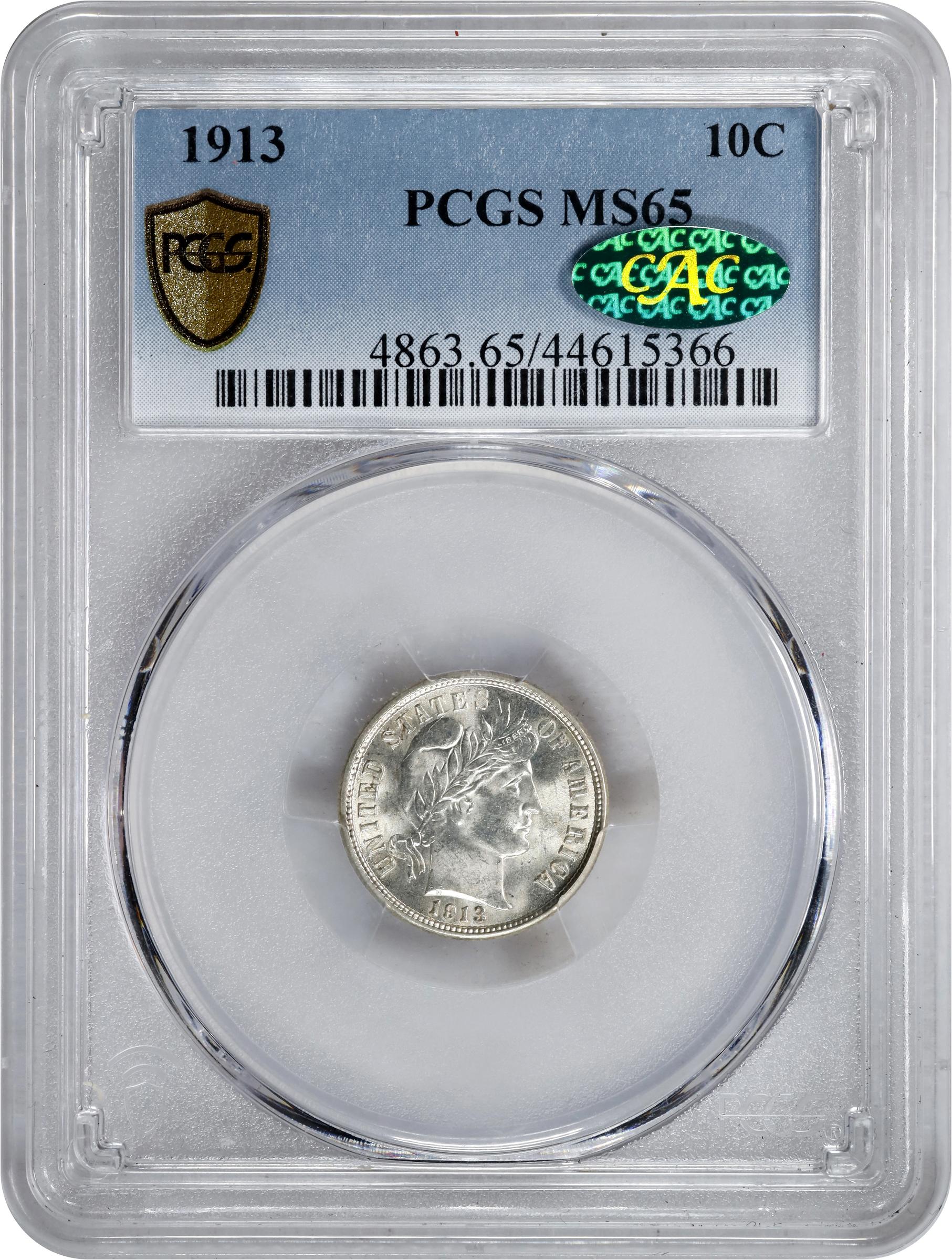 1913 10c MS65 thumbnail 4