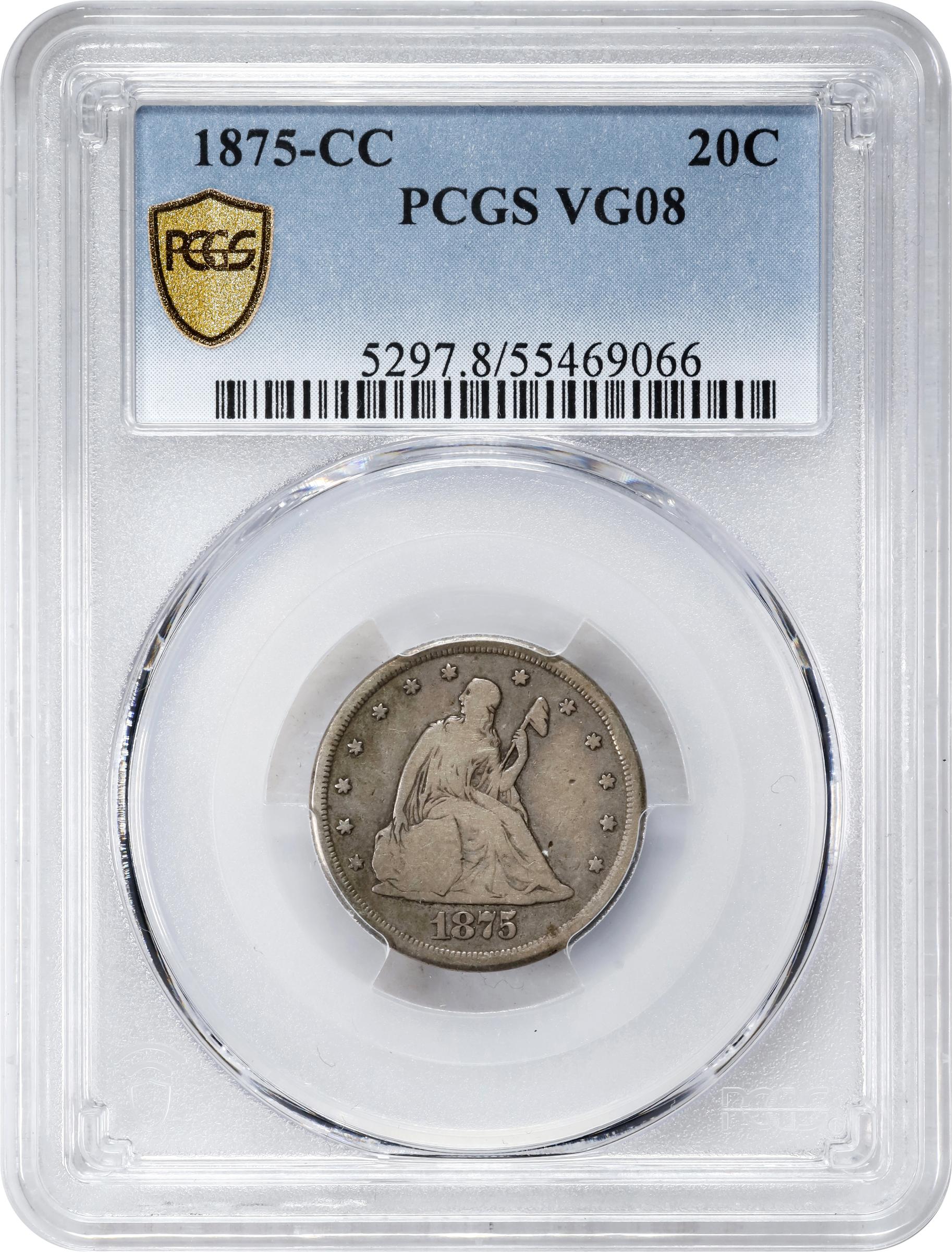 フィジー　1974年　20ドル　見本　P-75s4　PMG UNC64 1875 CC 20 Penny Piece Mint State (MS) Pricing Guide | The