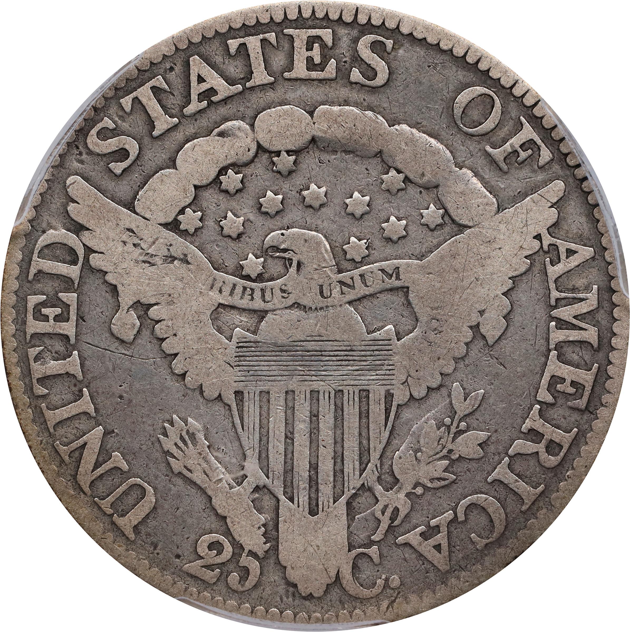 image for: 1805 Draped Bust Quarter. B-5. Rarity-5-. VG-8 (PCGS).