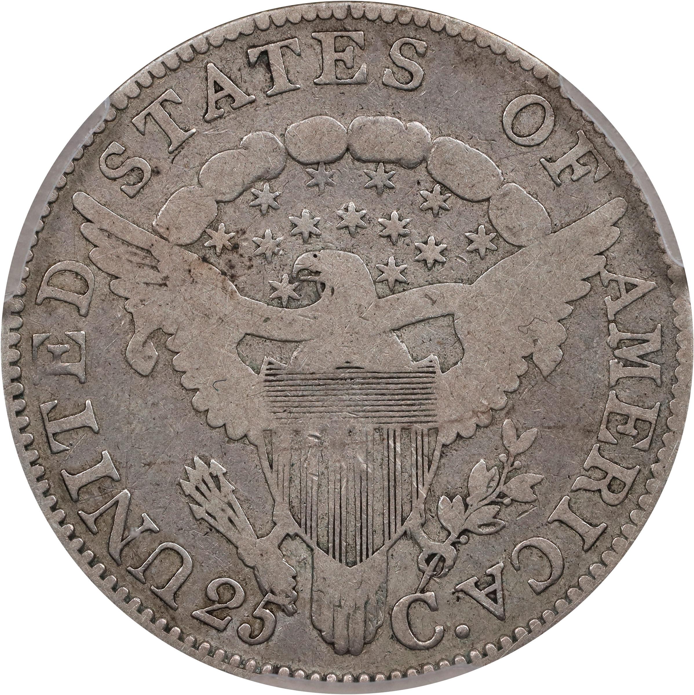 image for: 1806 Draped Bust Quarter. B-7. Rarity-5. Good-6 (PCGS).
