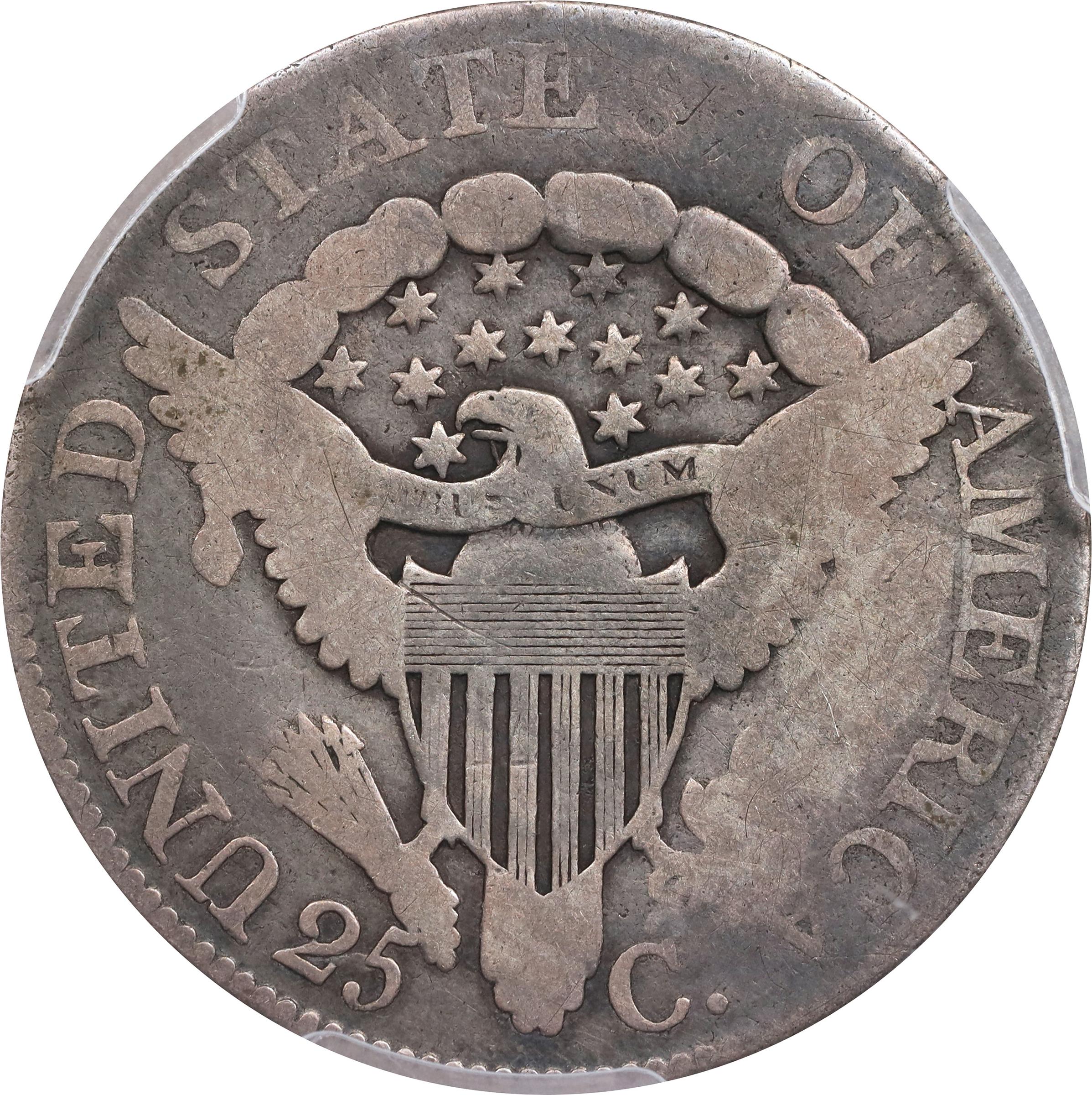 image for: 1806 Draped Bust Quarter. B-10. Rarity-5. Good-4 (PCGS).