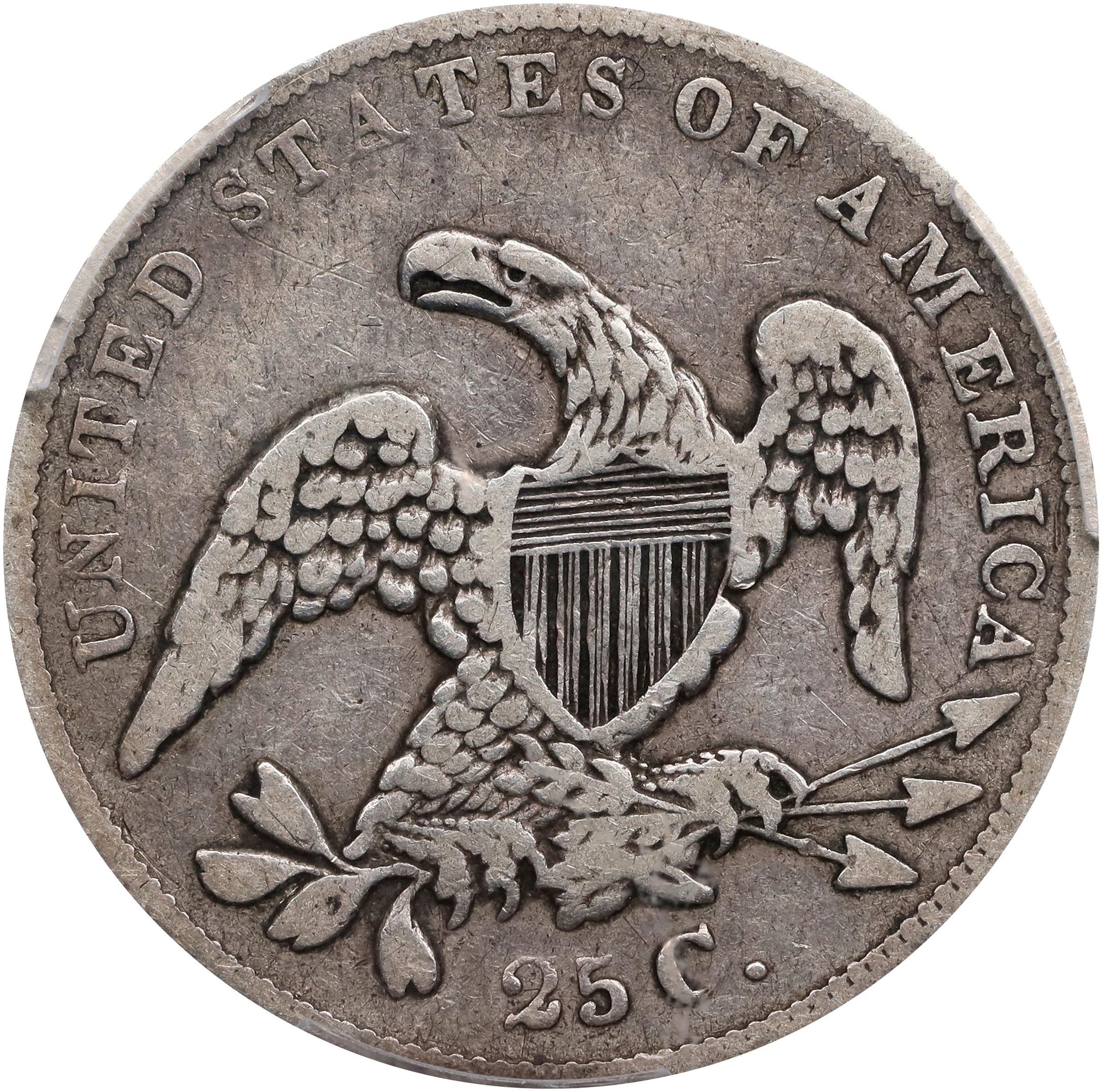 image for: 1837 Capped Bust Quarter. B-5. Rarity-5. VF-20 (PCGS).