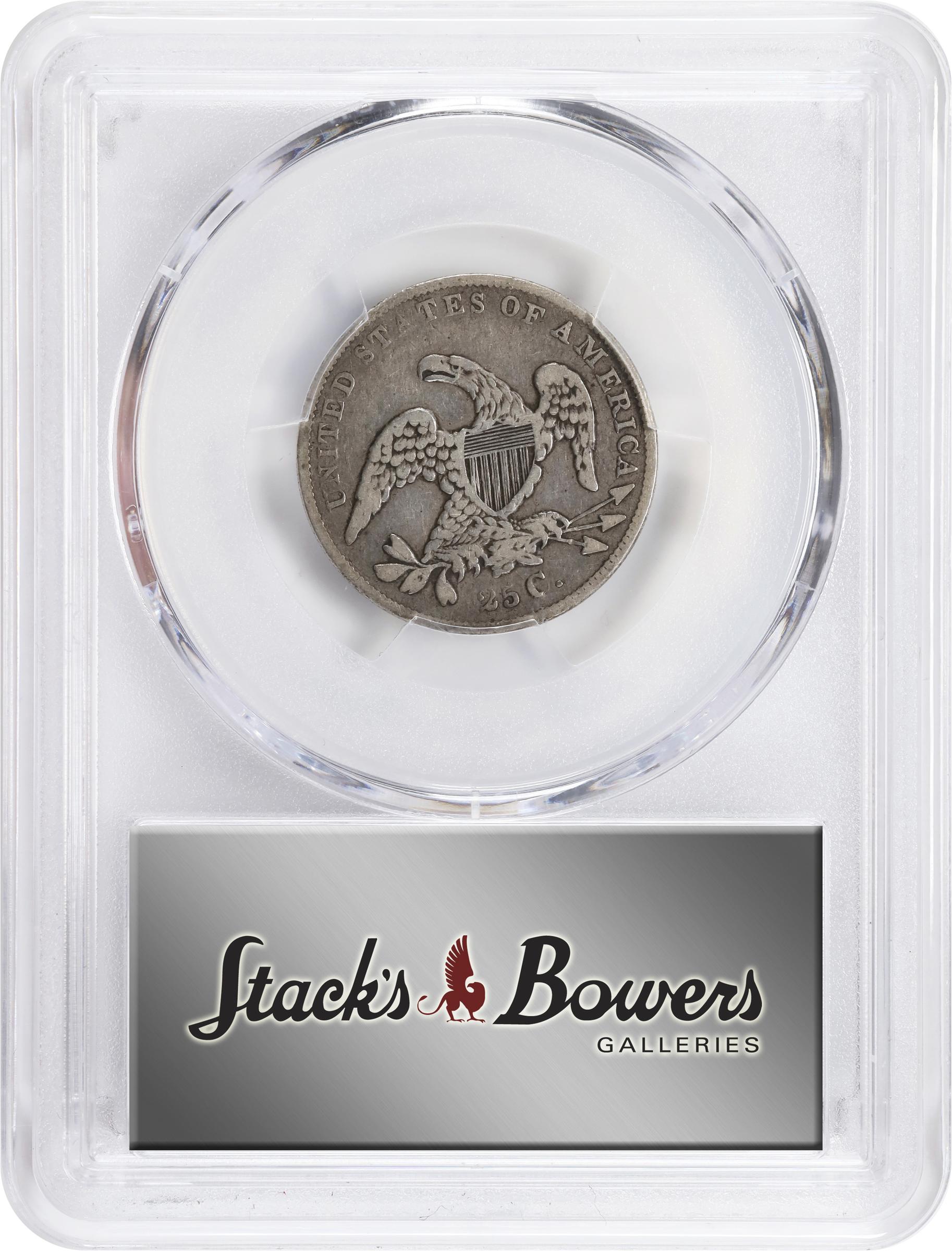image for: 1837 Capped Bust Quarter. B-5. Rarity-5. VF-20 (PCGS).