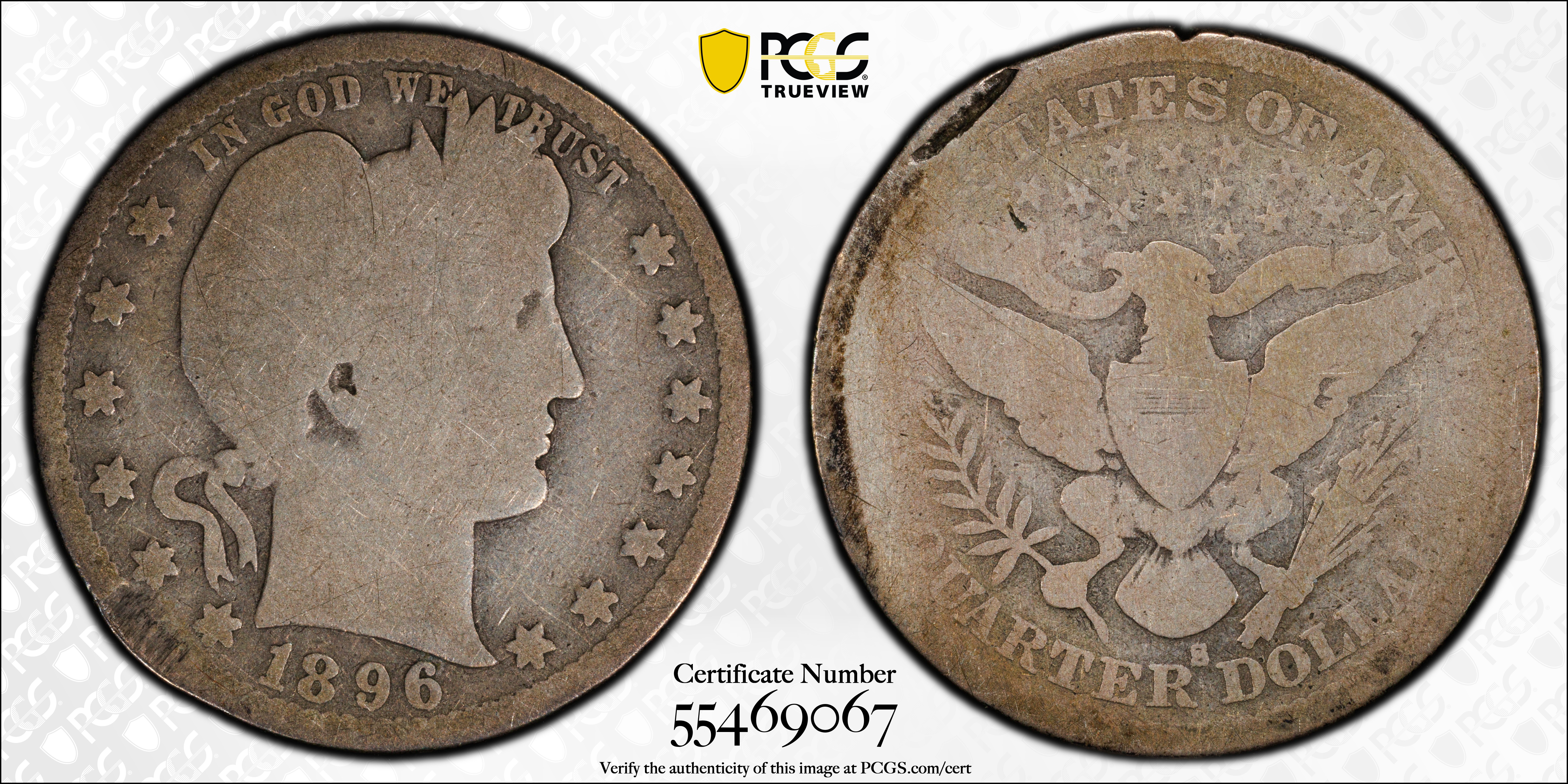 1896 S Barber Quarter Mint State (MS) Pricing Guide | The