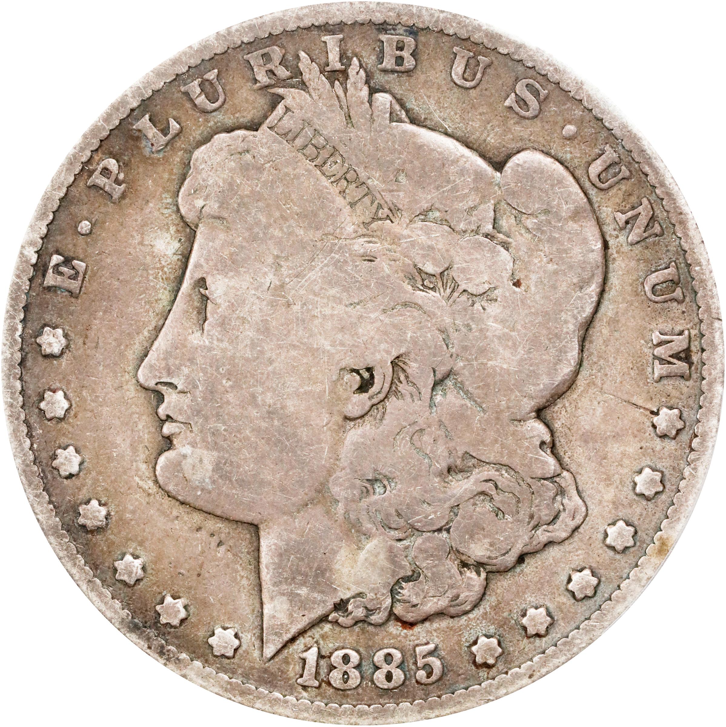 1885-CC Morgan Silver Dollar. Good-6 (PCGS).