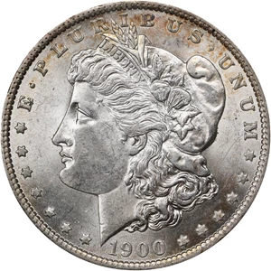 image for: 1900-O/CC Morgan Silver Dollar. VAM-11. Top 100 Variety. MS-62 (ANACS). OH.