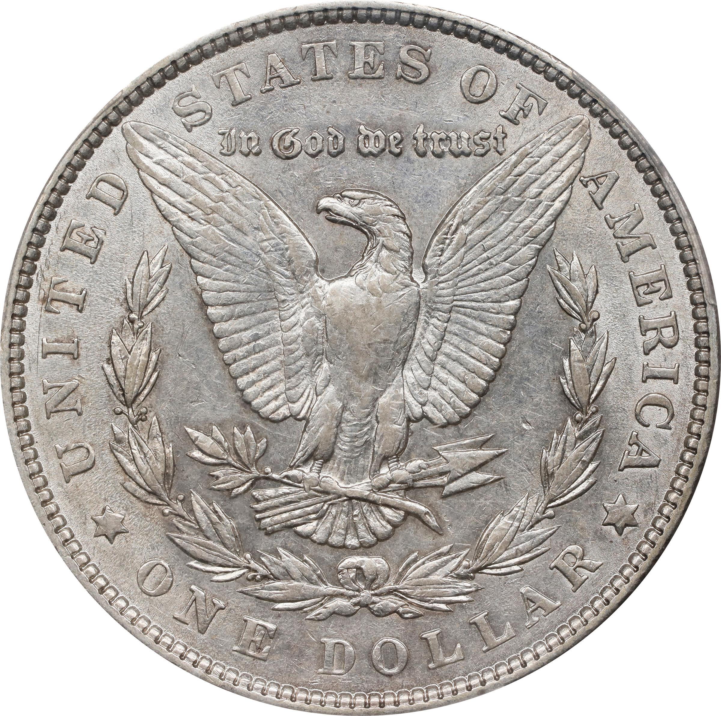 image for: 1901 Morgan Silver Dollar. VAM-16. Hot 50 Variety. Doubled Die Obverse. AU-50 (PCGS).