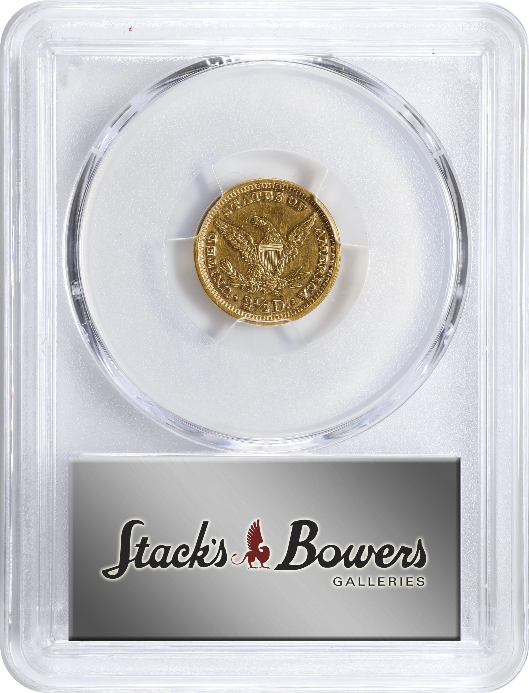 image for: 1883 Liberty Head Quarter Eagle. AU Details--Harshly Cleaned (PCGS).