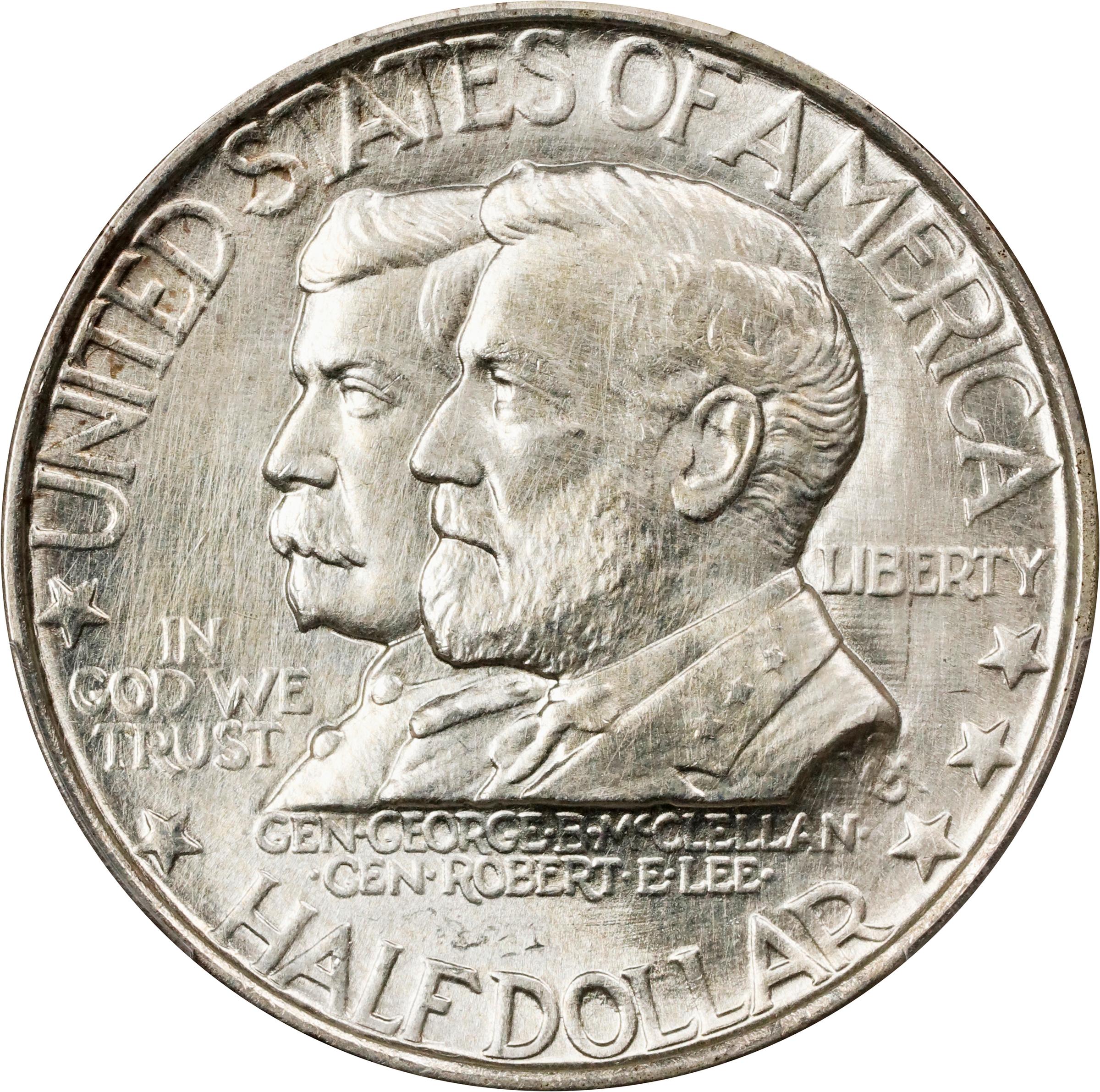 1937 Antietam Anniversary. Unc Details--Harshly Cleaned (PCGS).
